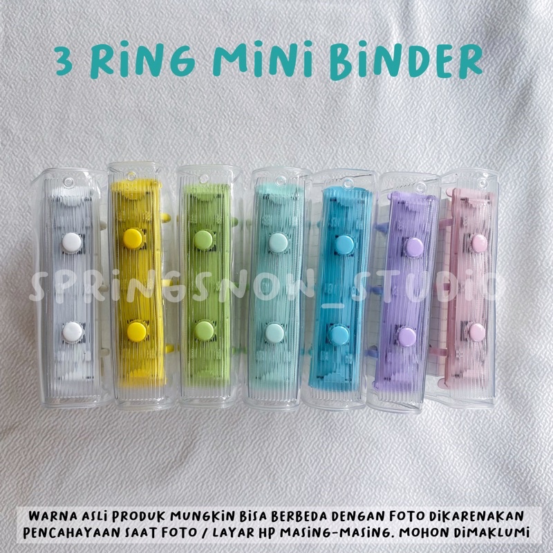 [READY] 3 Ring PVC Mini Jelly Binder / Bullet Journal Mini Diary/ Polco Kolbuk KPOP Photocard Binder NCT ENHYPEN TREASURE