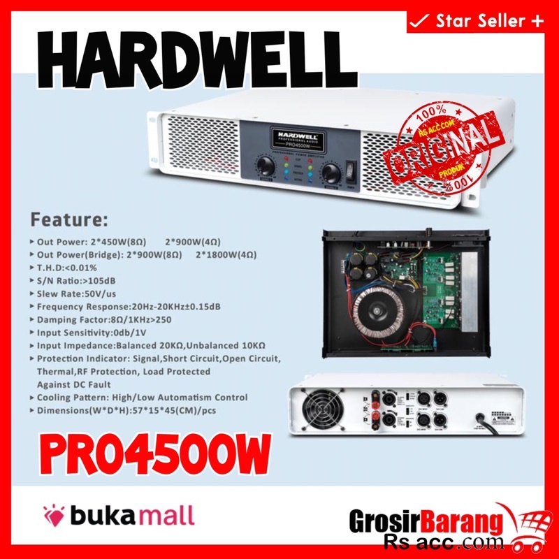 Audio power hardwell pro4500w original
