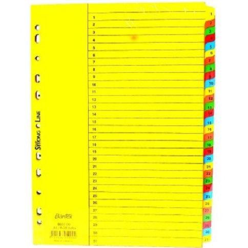 

✨ BISA COD ✨ Bantex Divider Warna A4 31 Pages 6052 | Pembatas Binder A4 - 31 Lbr NEW Kode 3