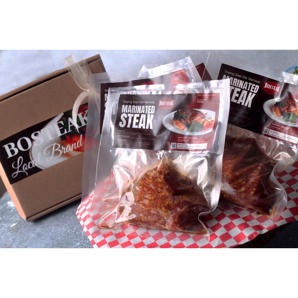 

MARINATED STEAK 100g / STEAK PRAKTIS ENAK AMAN HALAL / STEAK FROZEN MARINASI Tinggal Panggang Tanpa Perlu Dibumbui Lagi.