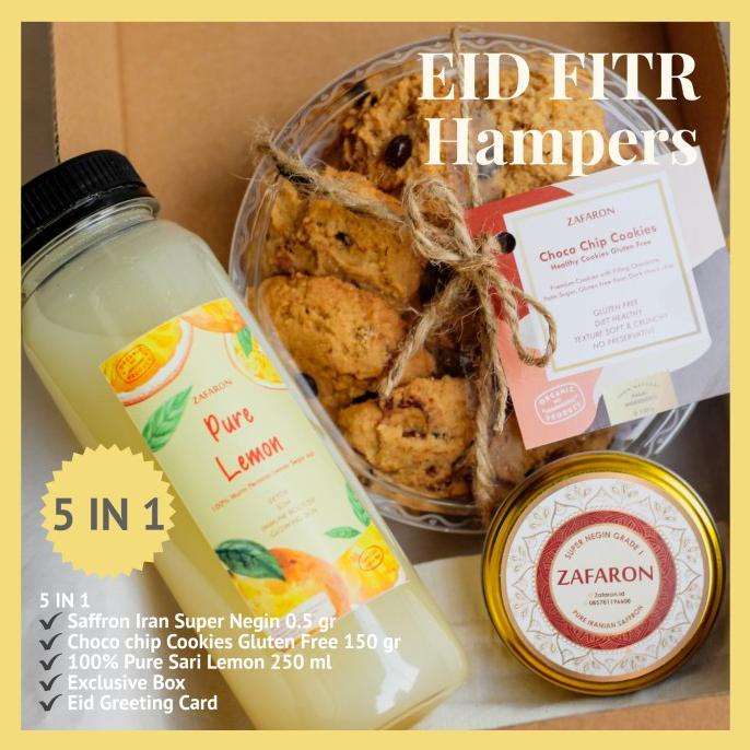 

Parsel Ramadan Choco Chip Cookies gluten free Pure Sari Lemon Saffron