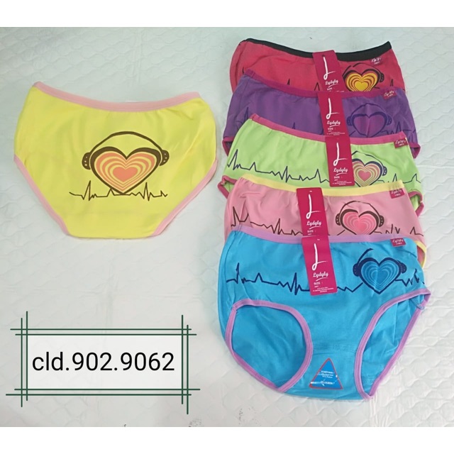 celana dalam anak perempuan 5-8th isi 6pcs katun halus