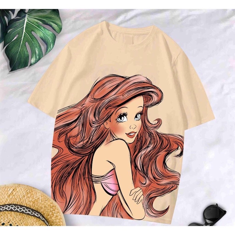 BAJU DISNEY ARIEL MERMAID KAOS DISNEY ARIEL MERMAID BAJU KAOS T SHIRT DISTRO DISNEY ARIEL MERMAID CR
