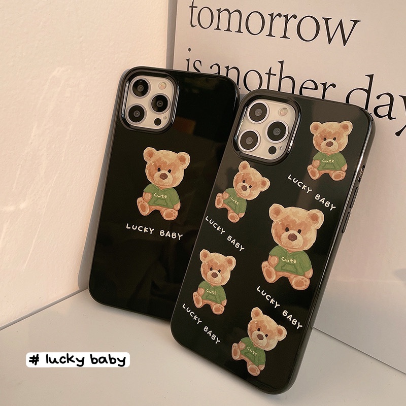 IPHONE Soft case Handphone Dengan Gambar Kartun Beruang Untuk Iphone7 8 PLUS X XR XS 11 12 13 14 MINI PRO MAX SE 2020