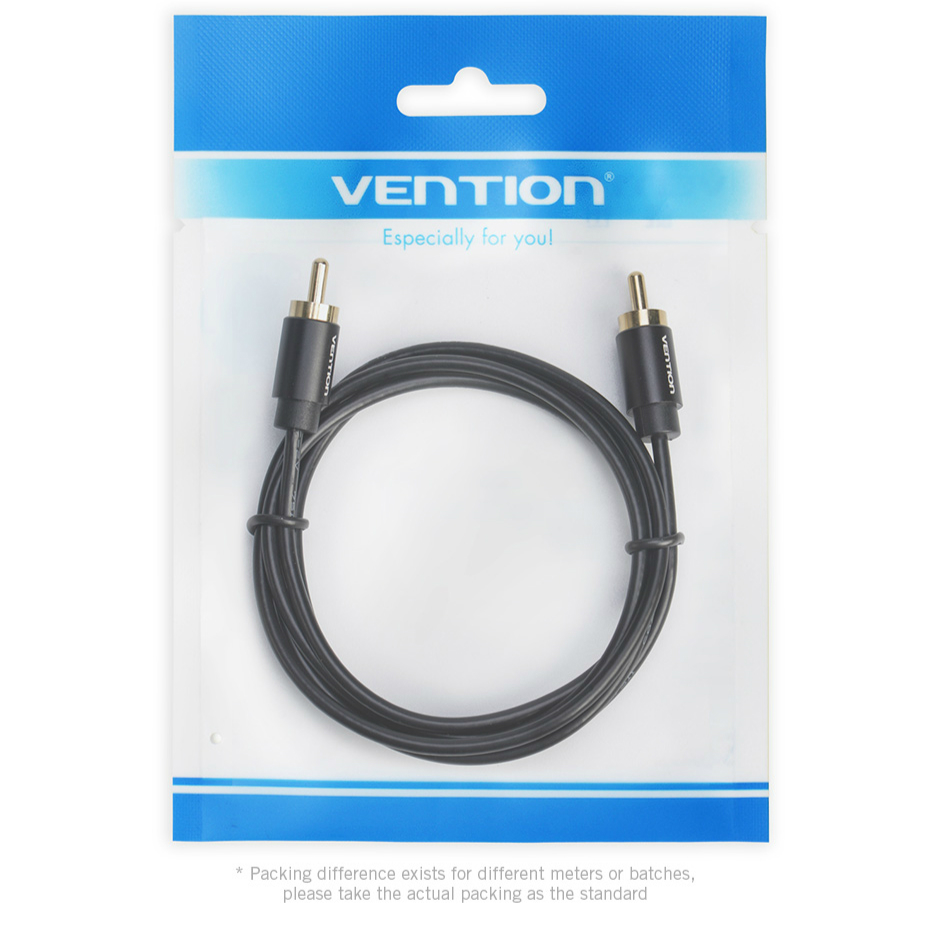 Vention Kabel Coaxial Rca Audio / Video High Fidelity Support Coaxial / Spdif Untuk Subwoofers Av Receivers