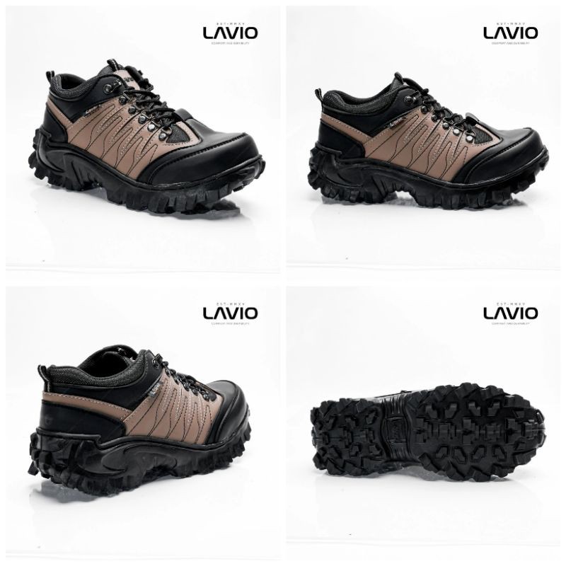 Lavio G22 Sepatu Safety Pria Sol Karet Lentur Anti Licin