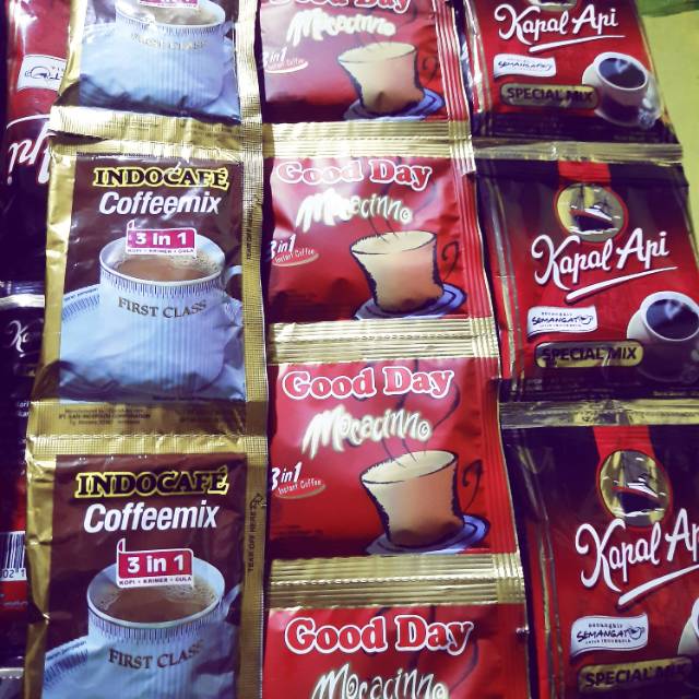 

Kopi Good Day 20g Coffeemix 20g Kapal Api 25g sachet