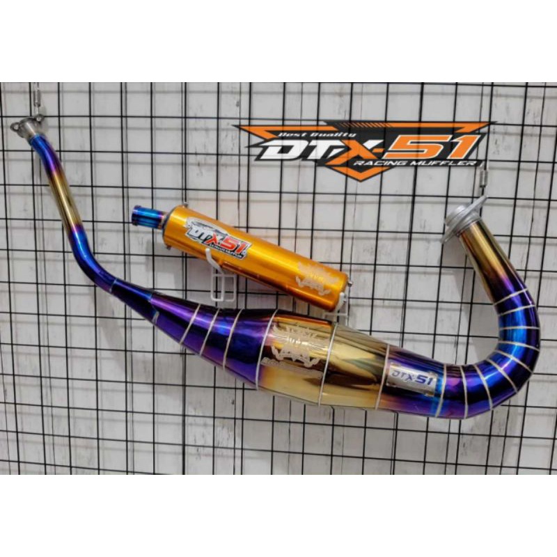 Knalpot ninja r rr ss bluemon twotone knalpot racing ninja r cobra super cobra type cobra dtx51