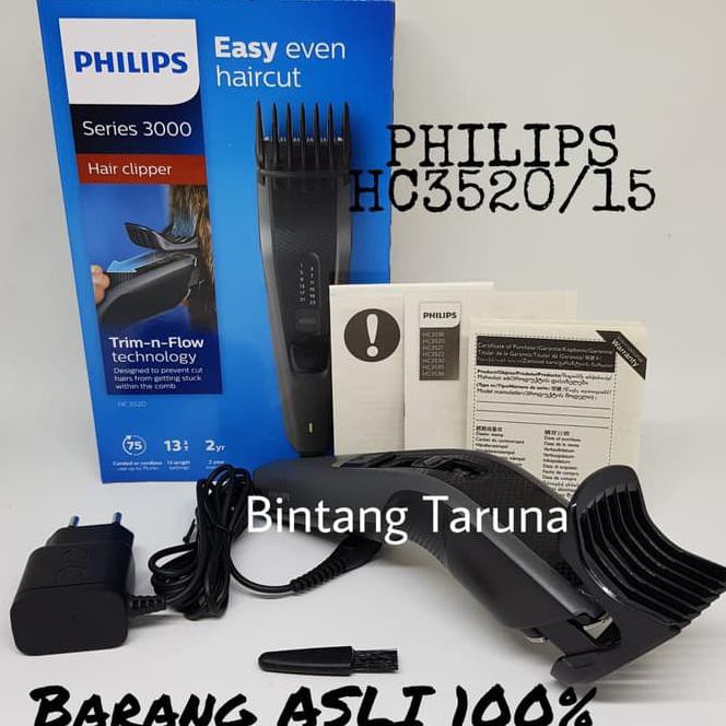 Alat cukur rambut Philips HC3520/15 Hair Clipper Philips series 3000