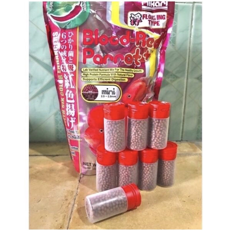 Pelet Hikari Blood-Red Parrot + Kemasan 10gr