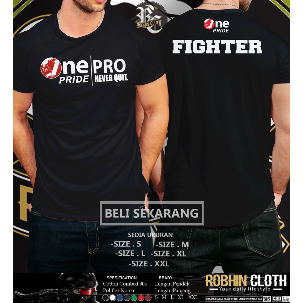 Kaos MMA ONE Pride MMA TV One Terlaris Baju Sports
