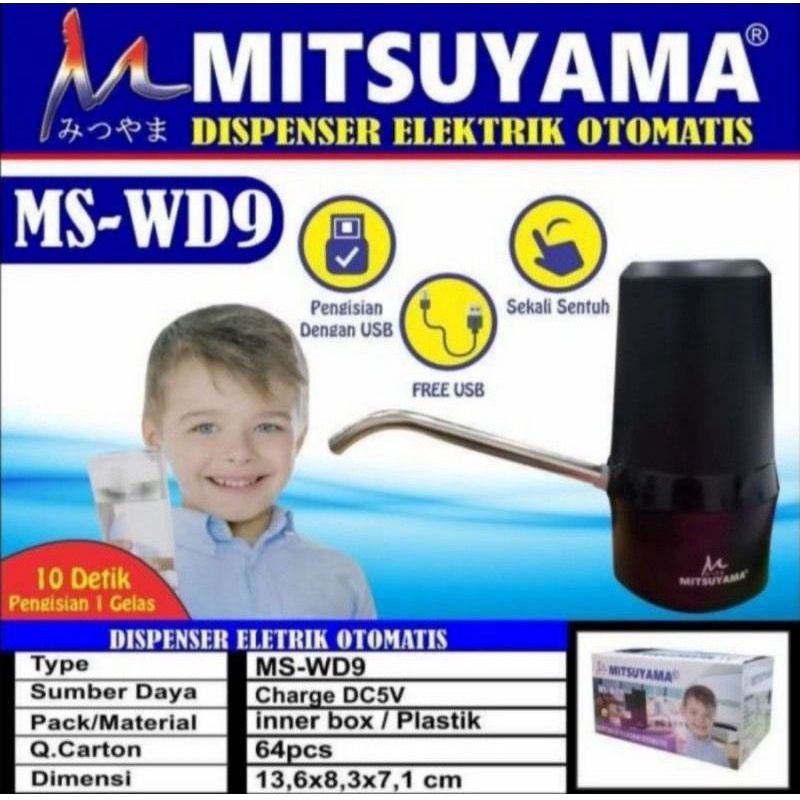 Pompa Galon Elektrik Mitsuyama MS-WD9