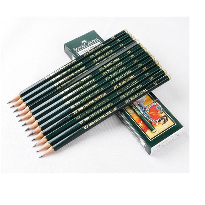 

Baru FABERCASTELL FABER-CASTELL 9000 graphite Pencils 2B 1Pack / 12 Pcs 시