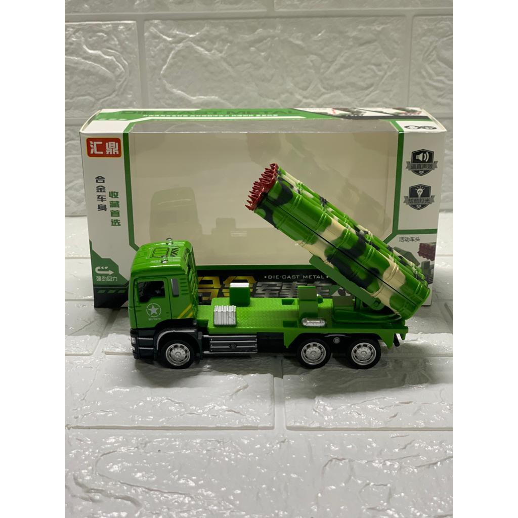 MAINAN MOBIL RUDAL ROCKET MILITER LAMPU LED &amp; MUSIK