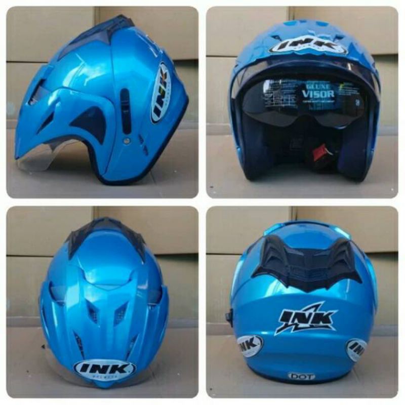 INK T1 DOUBLE VISOR WARNA ICE BLUE