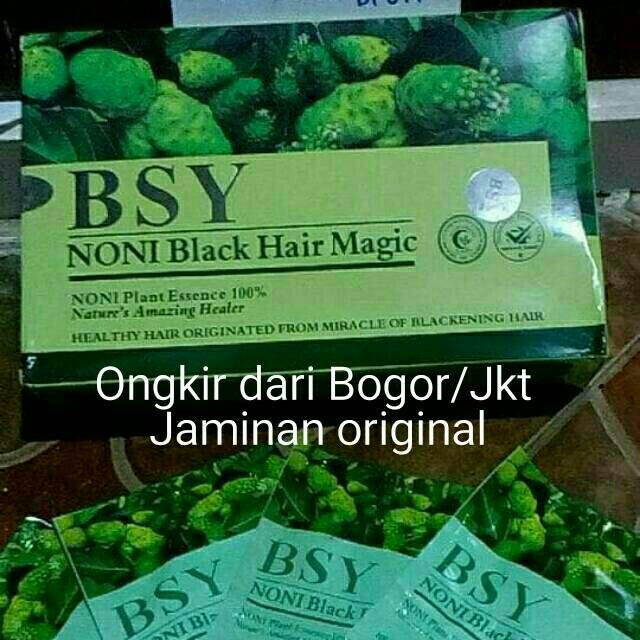 Per Box Shampo Bsy Noni Mengkudu Penghitam Rambut Shopee Indonesia
