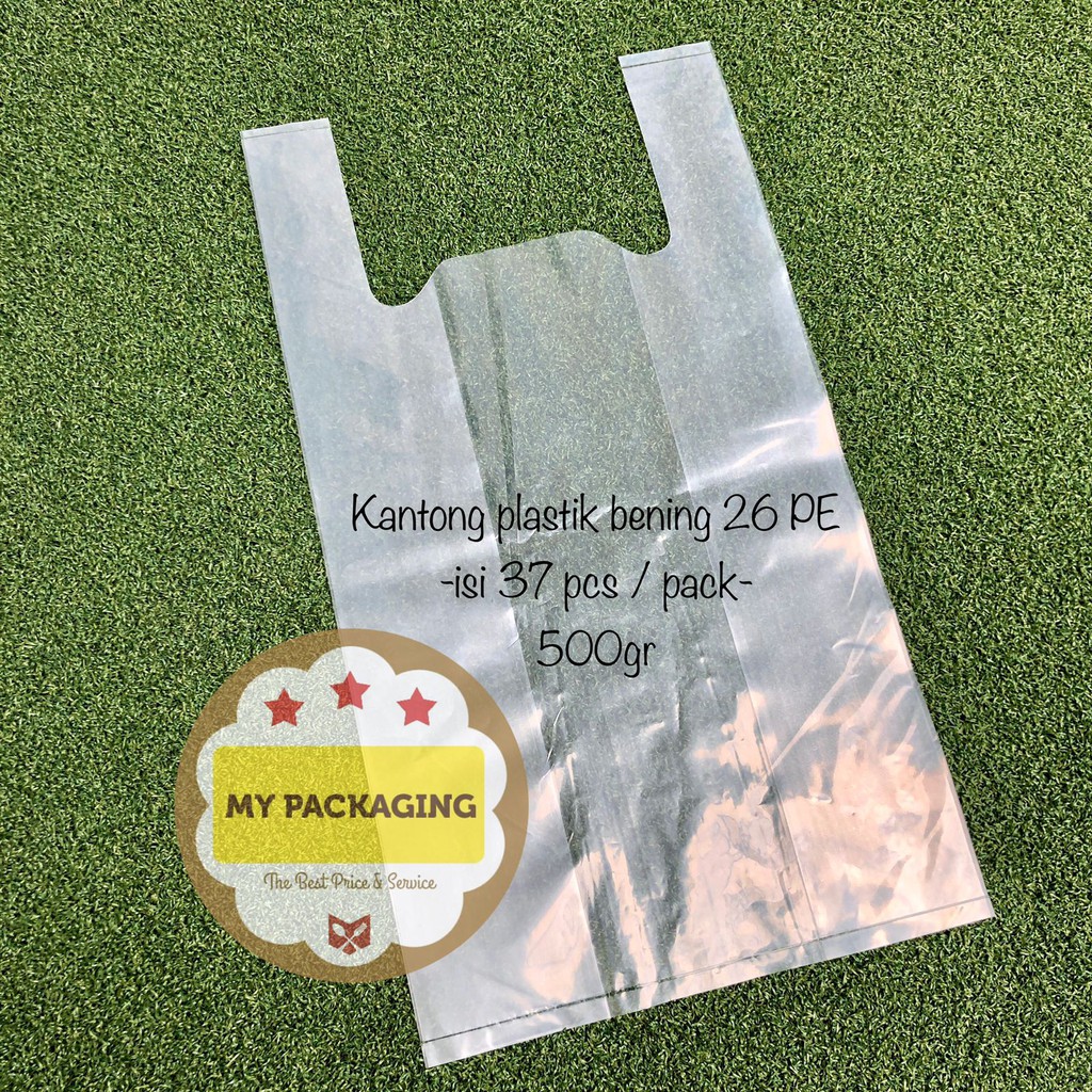 Kantong plastik 26 BENING PE TEBAL 26cm - 500Gr/pack isi 39pcs