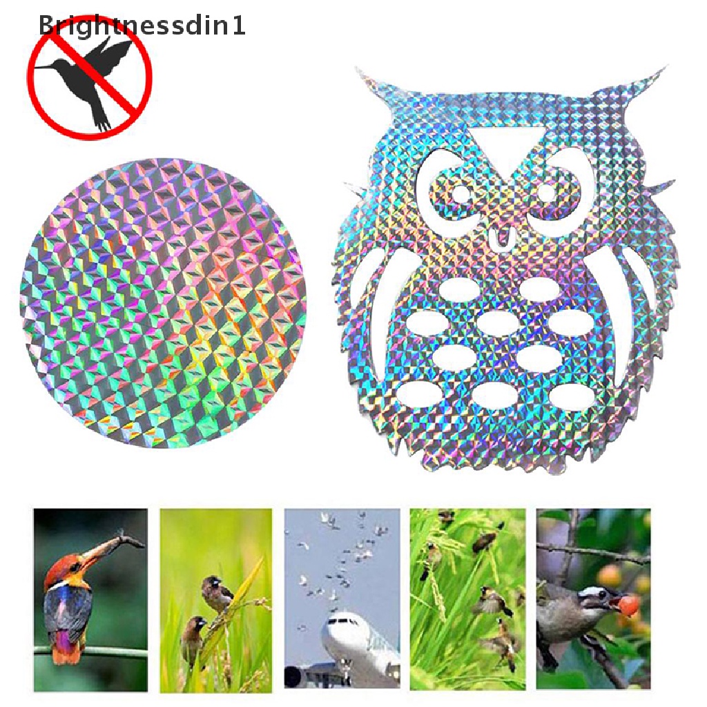 10pcs Laser Gantung Pengusir Burung Hantu Model Reflektif 1 In 1 Untuk Taman