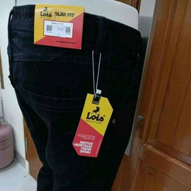 TQM84 // CELANA LOIS BLACK PEKAT /CELANA LOIS SLIMFIT /CELANA LOIS STANDAR