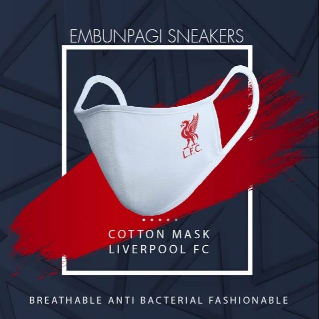 Masker Kain Cotton Lembut Premium Anti Bacterial Fashionable Liverpool Fc Kriteria Sni Shopee Indonesia