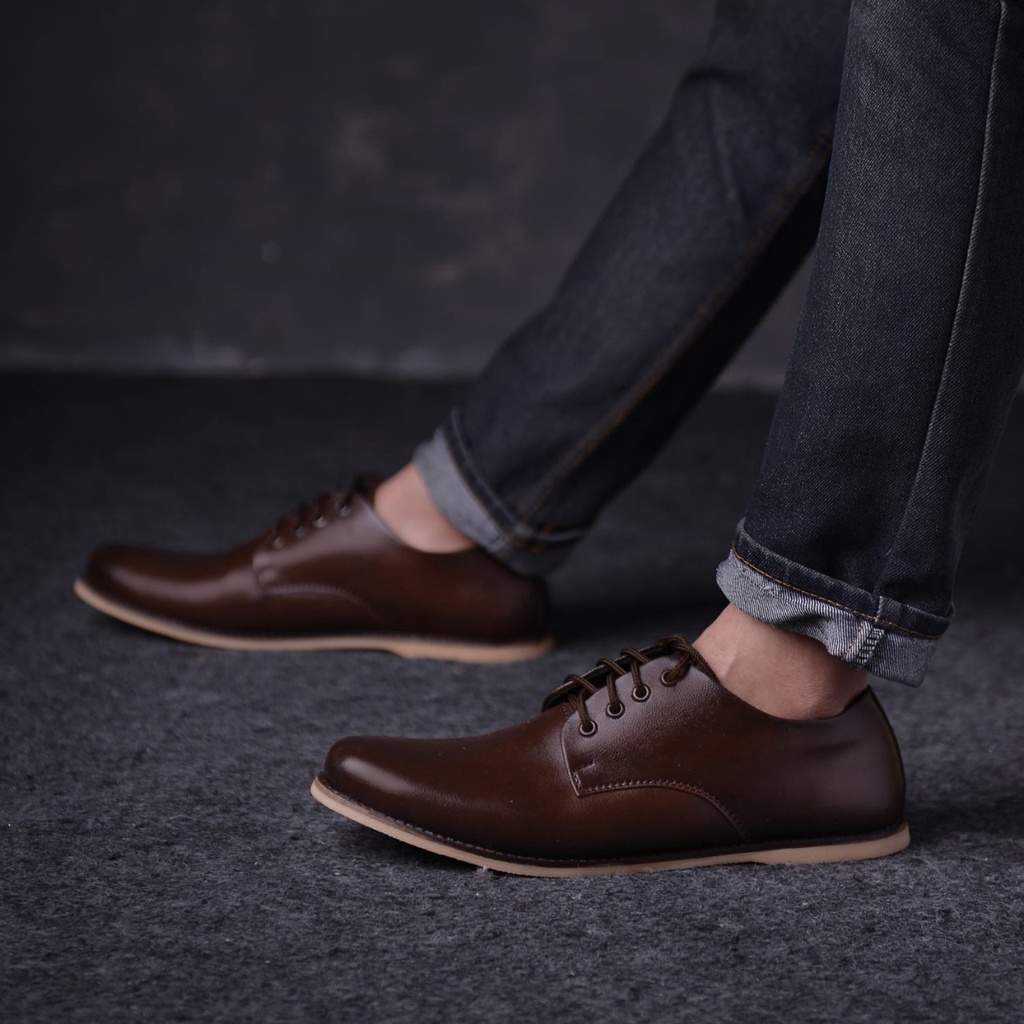 Berry Sintetic - Sepatu Formal Pria Kulit Asli Sepatu Pantofel kerja pria Original Hand Made