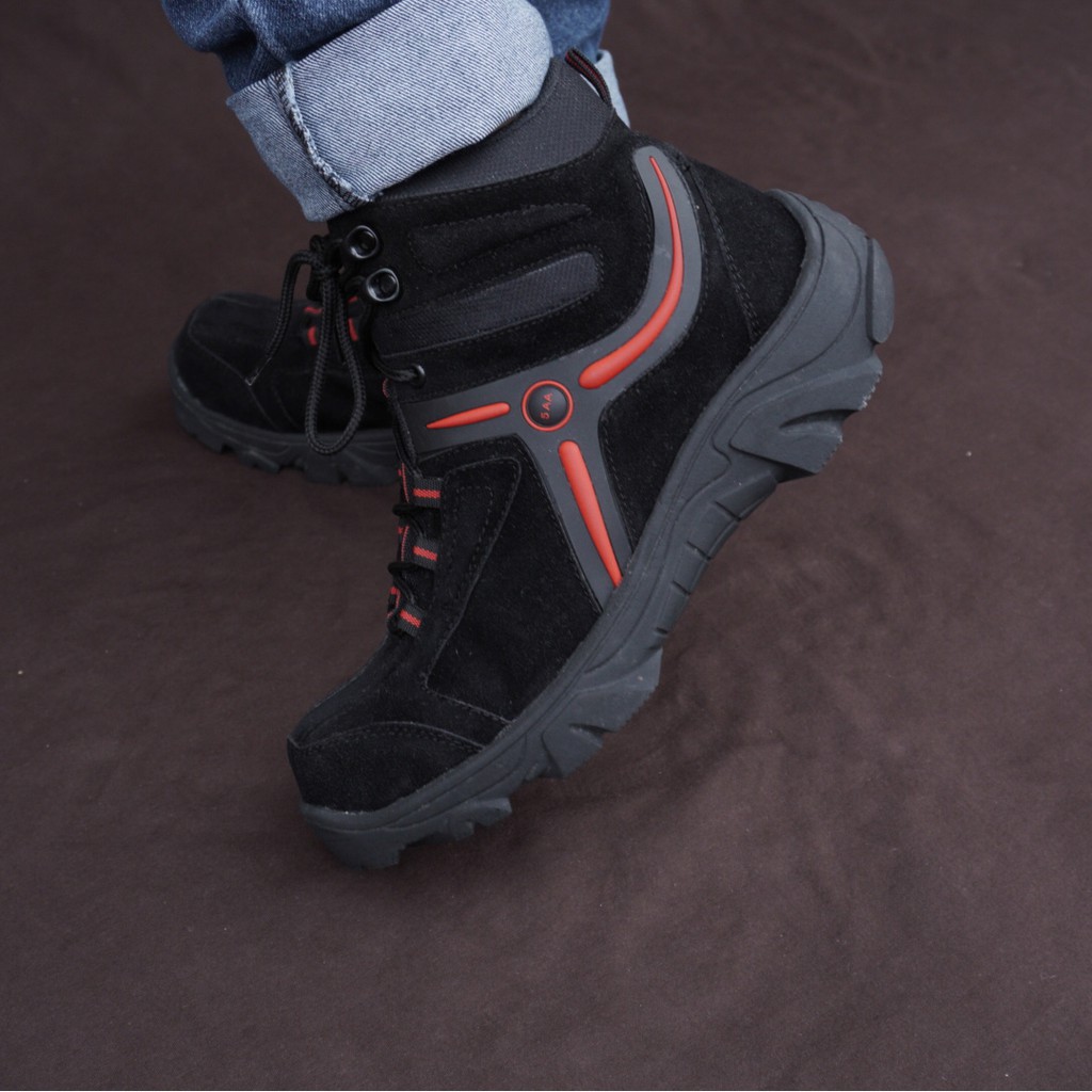 PROMO MODEL BARU SEPATU GUNUNG ADVNTURE HIKING BOOTS UJUNG BESI SEPATU BOOTS PRIA MUNCAK - 5AA