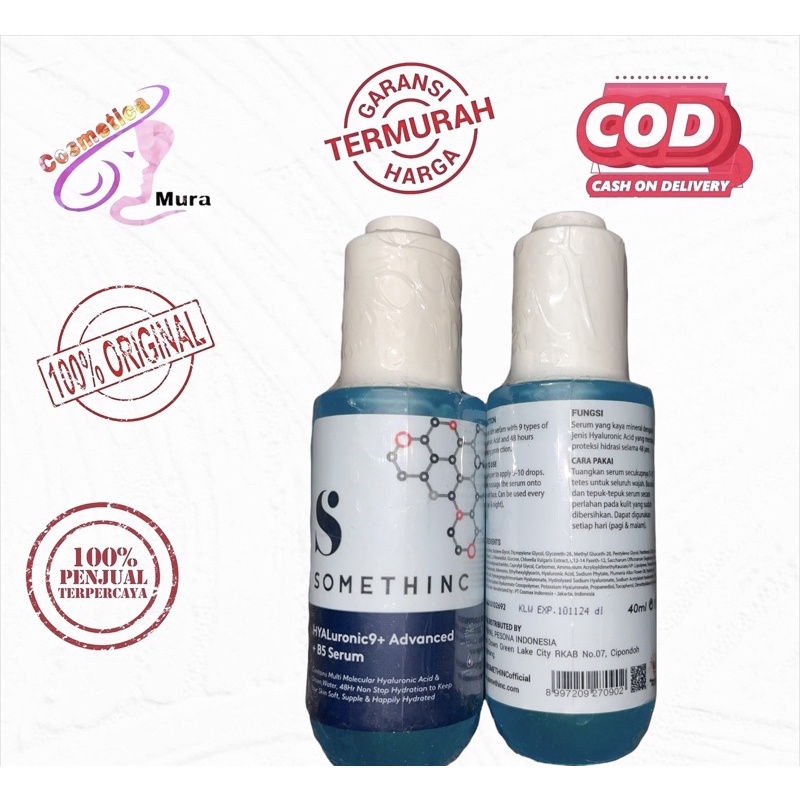 [ 40 ML - BEsAR ] SOMETHINC HYALURONIC B5 SERUM + advanced / MORE MOISTURE LESS AGING Serum + hydating 40 ML besar