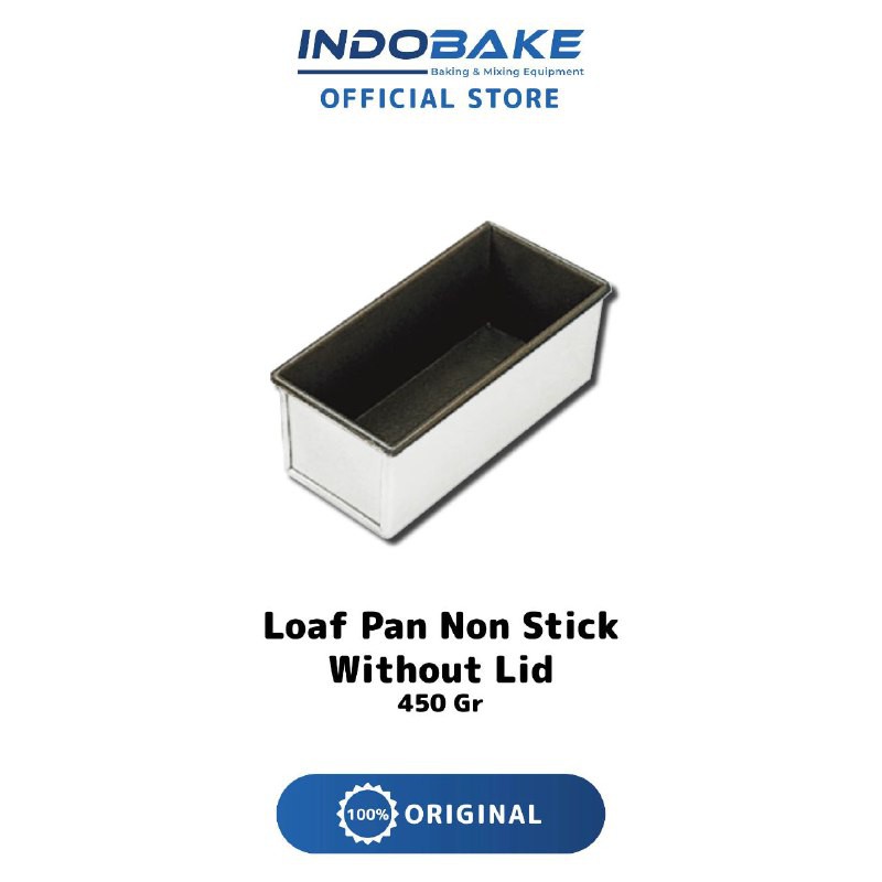 Sanneng SN20522 SN2052 - Loaf Pan Non Stick 450 Gr / Loyang Roti Tawar Box Dengan Tutup Loaf Pan Ant