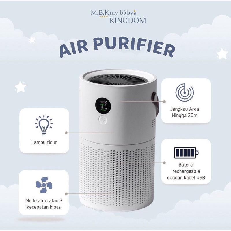 air purifier hepa filter mode otomatis free filter