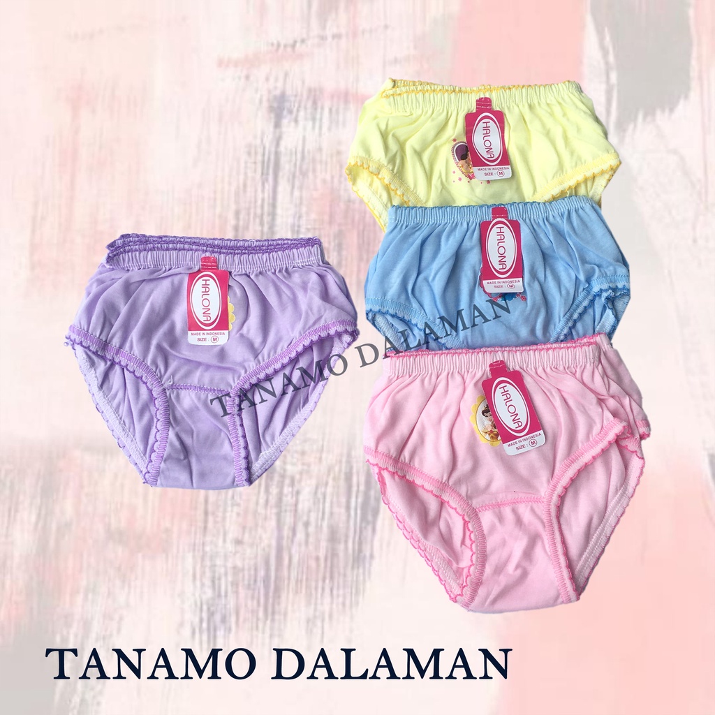 6 Pcs Celana Dalam Anak Perempuan Polos CD Anak Cewek