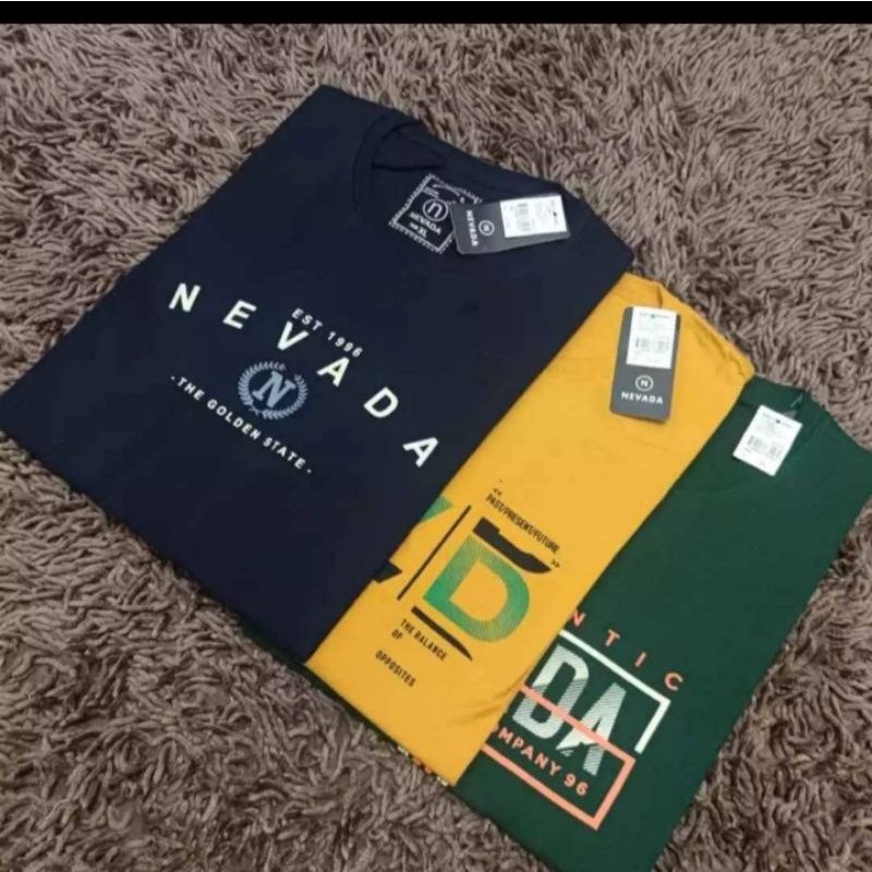 kaos Nevada cowok premium terbaru kaos cowok model kekinian kaos cowok cewek model terbaru