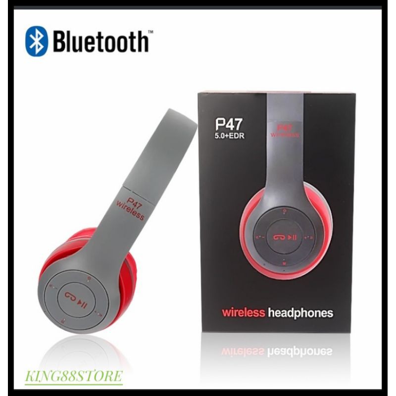 P47 HEADPHONE WIRELESS BLUETOOTH STEREO 5.0+EDR