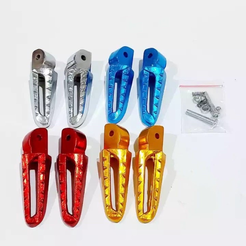 FOOTSTEP BUSTEP PIJAKAN KAKI BELAKANG ALUMINIUM SET HONDA MATIC SCOOPY BEAT FI VARIO 125 / 150 SPACY