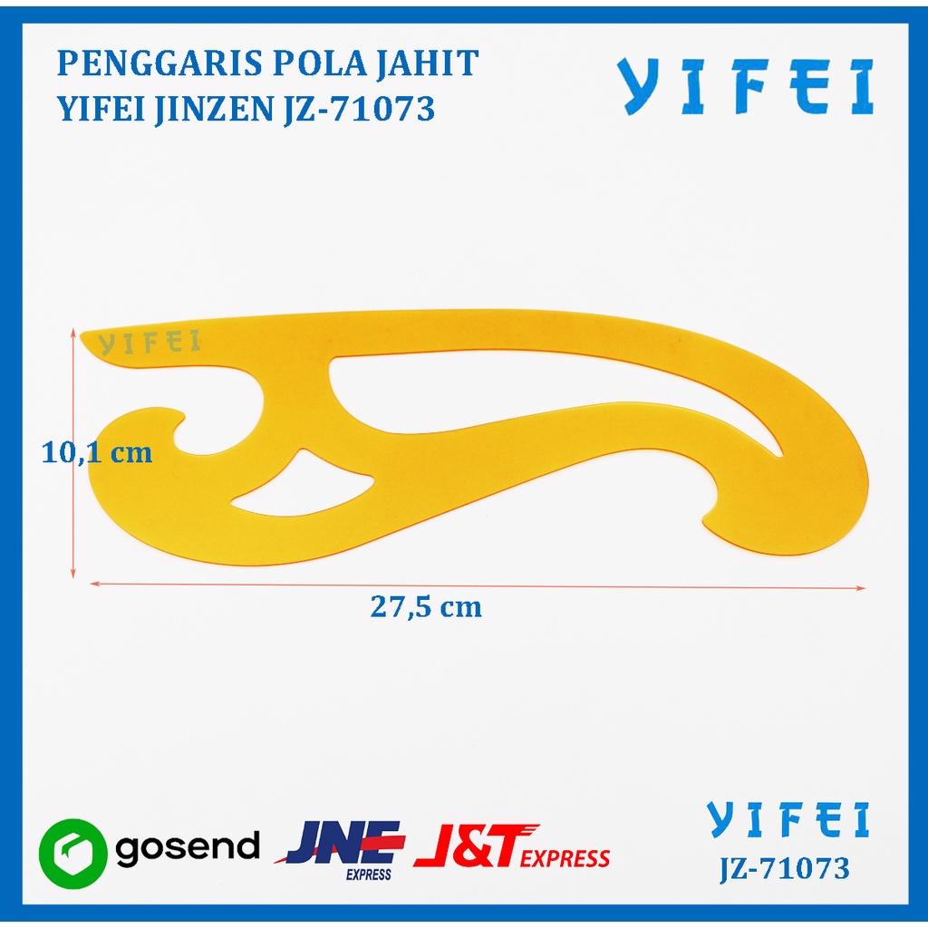 PENGGARIS POLA JAHIT KUNING/PENGGARIS POLA JAHIT/PENGGARIS JAHIT YIFEI - JZ-71076