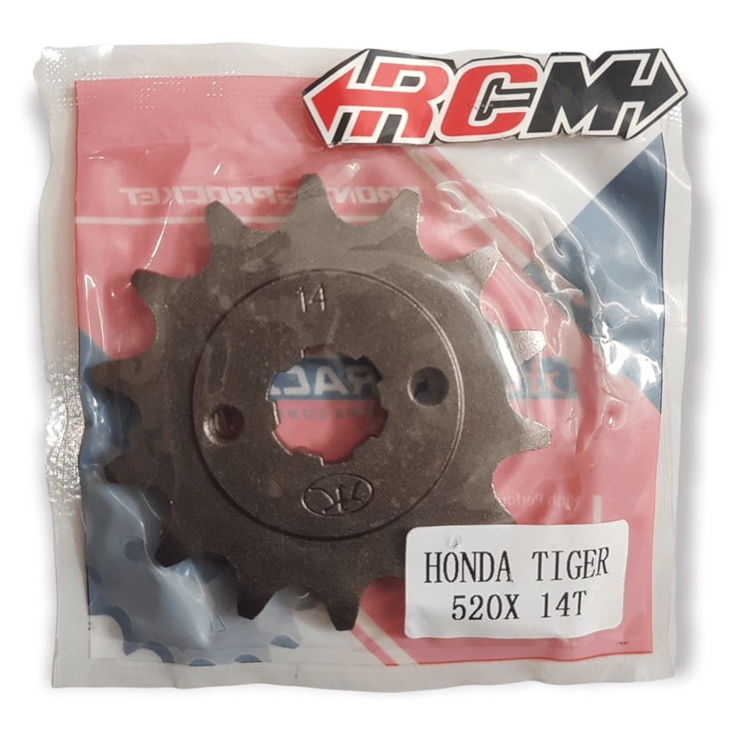 GEAR GER GIR DEPAN DPN HONDA TIGER OLD LAMA TIGER REVO TIREV TIGER 2000 TK RACING UK 520 14  520X14T 520X14 520 X 14 T 14T ORI TK RACING