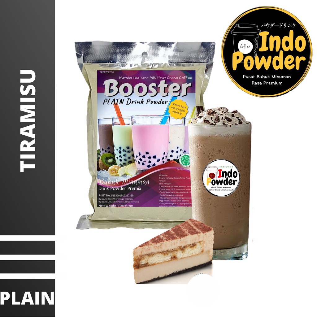 PLAIN Bubuk Minuman TIRAMISU 1Kg - Bubuk TIRAMISU 1Kg - TIRAMISU Bubuk 1Kg - TIRAMISU POWDER 1Kg