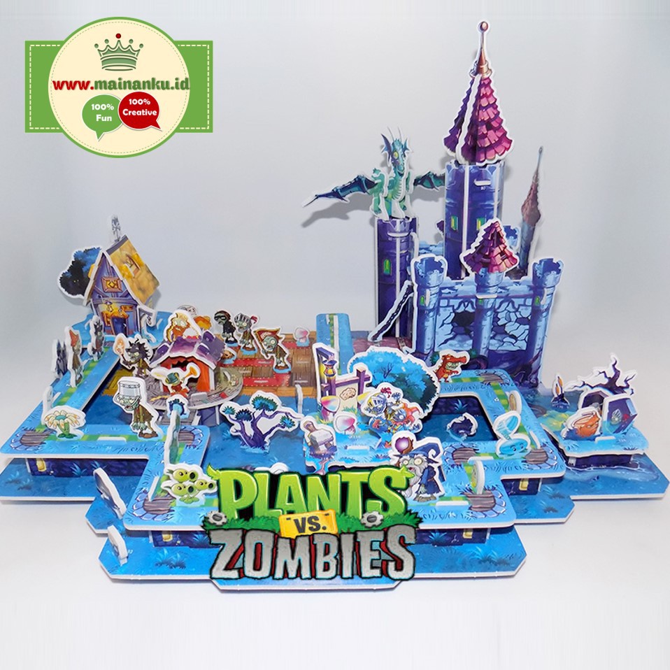 Puzzle 3d | PLANTs VS ZOMBIES &quot;Dark Ages&quot; | Mainan Anak Terbaru - Jigsaw