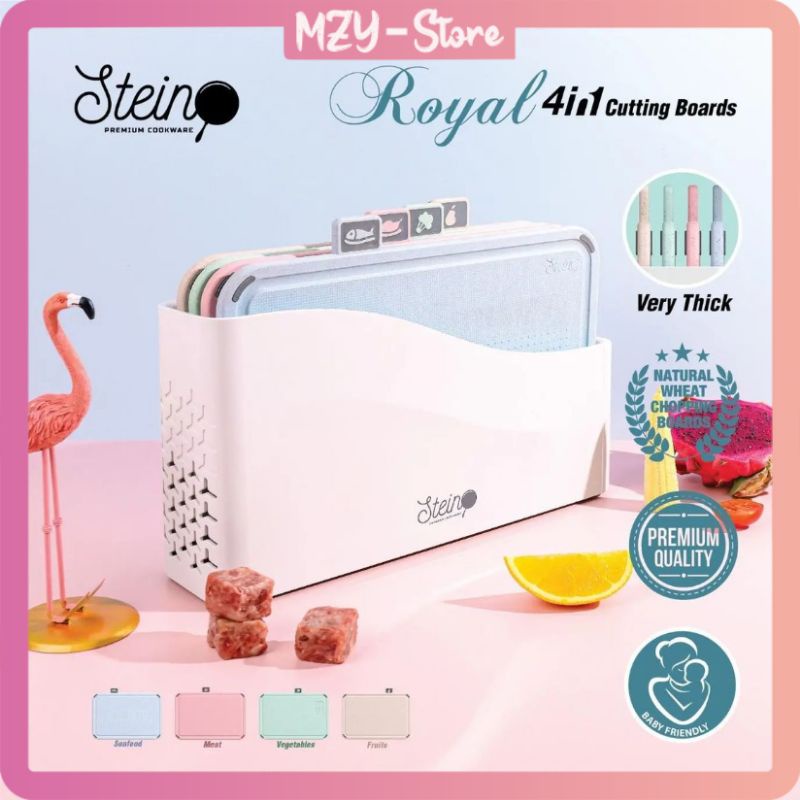 (Voucher 15Rb + FREE Bubble Wrap) Stein Steincookware Royal Cutting Board Talenan 4 in 1 Chopping Board Original Stein