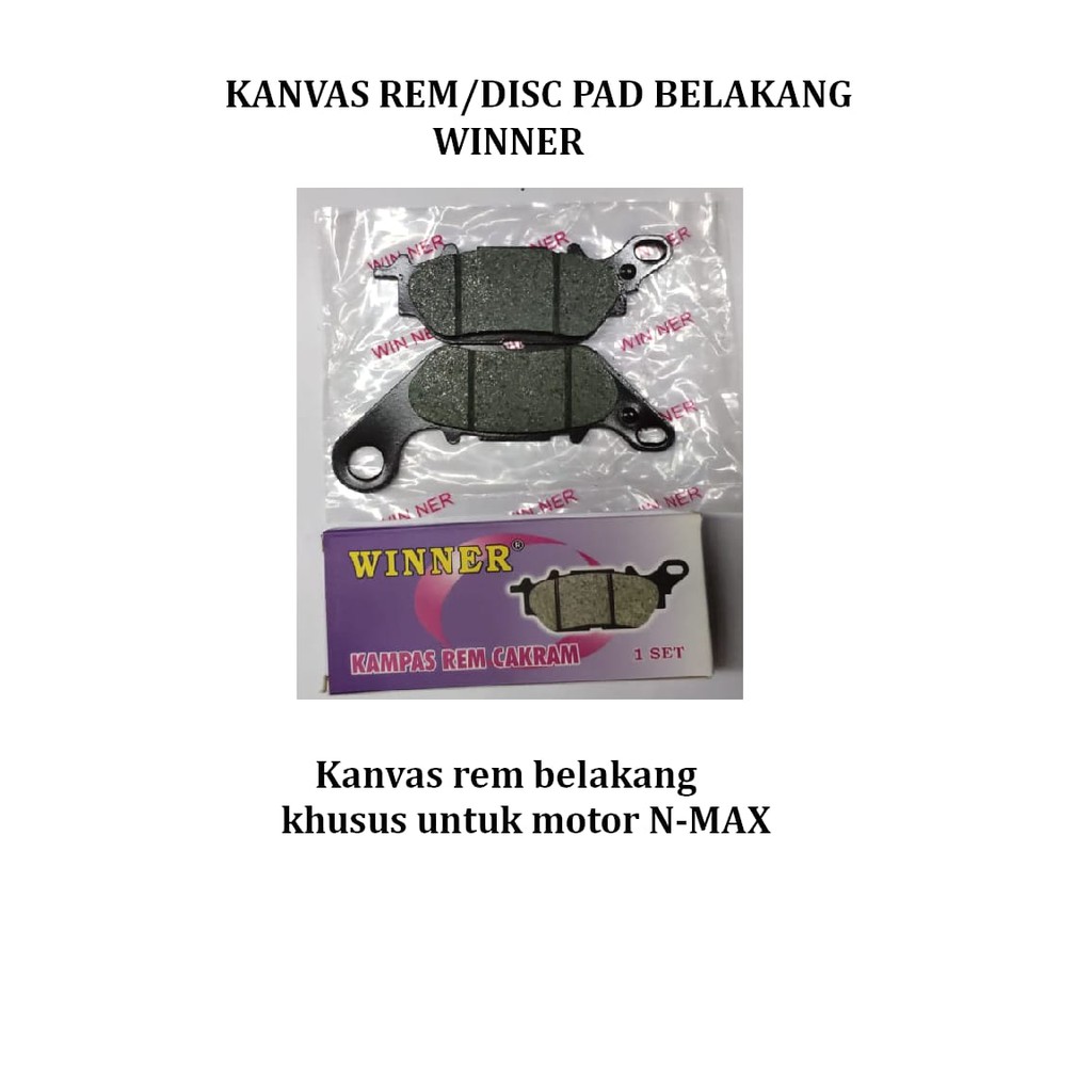Kanvas Rem Depan Discpad Motor NMAX Winner