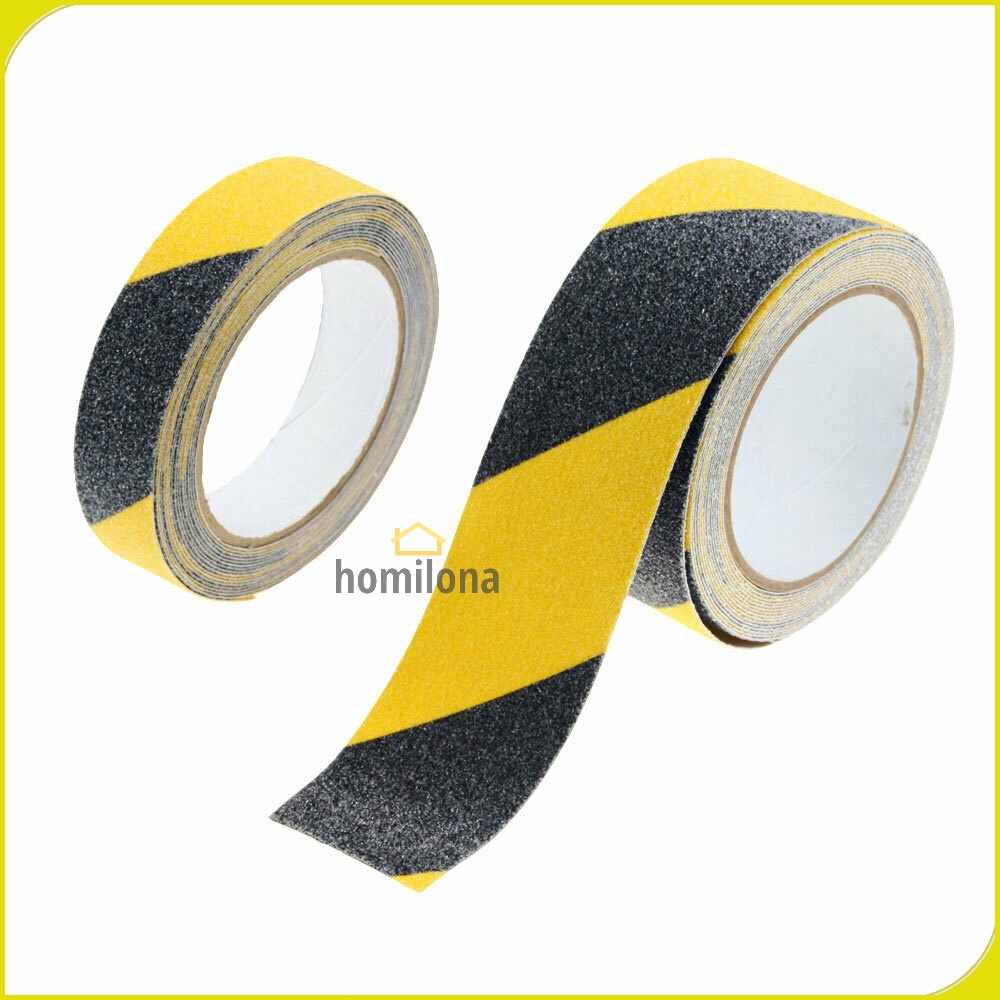 Tape Lakban Safety Grip Anti Slip Strong Traction 5 m x 2.5 cm - TaffPACK - Black/Yellow