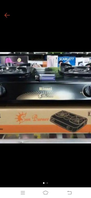 Kompor Rinnai 2 Tungku 302s 302-s Teflon