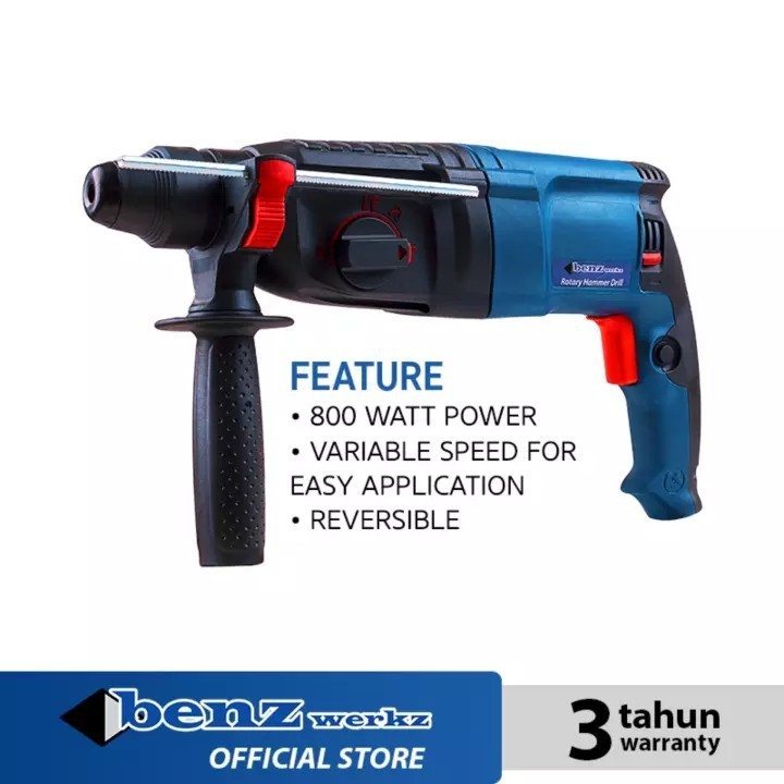 Mesin Bor SDS Rotary Hammer BENZ 8826RE
