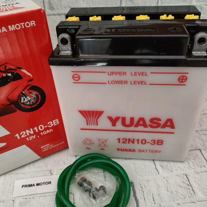 AKI ACCU YUASA BASAH 12N10-3B 12v , 10ah
