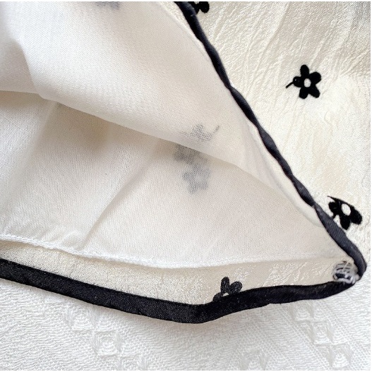 SETELAN ANAK CEWEK PITA POCKED BUNGA + ROK SIZE 100-140 MIKIE