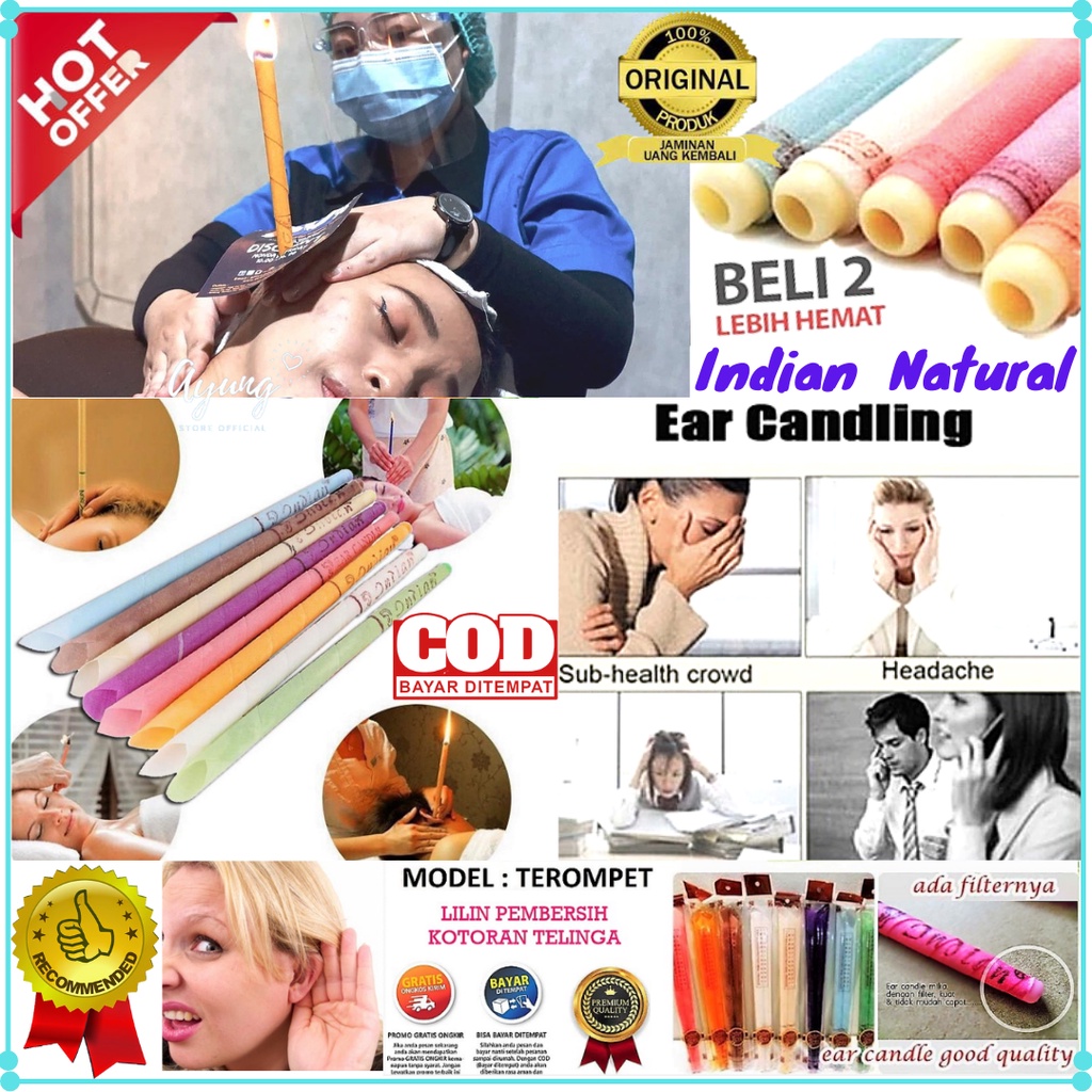 [COD] EAR CANDLE PEMBERSIH TELINGA BAKAR LILIN PEMBERSIH TELINGA THERAPY TINNITUS PENDENGARAN KOTORA