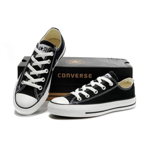 CONVERSE-Sepatu pria/wanita-SEPATU CONVERSE CHUCK TAYLOR LOW HITAM PUTIH ORI%