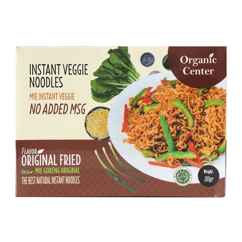 Organic Center Mie Instant Mie Goreng Original Noodle Organic Center Mie Instant Mie Goreng Original Noodle