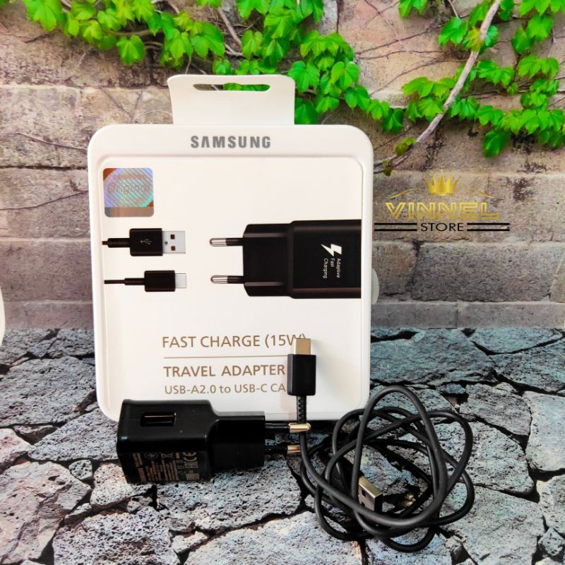 [ NOTE 8 ] Charger Samsung type C  15W Galaxy S10 S8 S8 Plus A5 A7 2017 Tipe C Fast Charging 2A