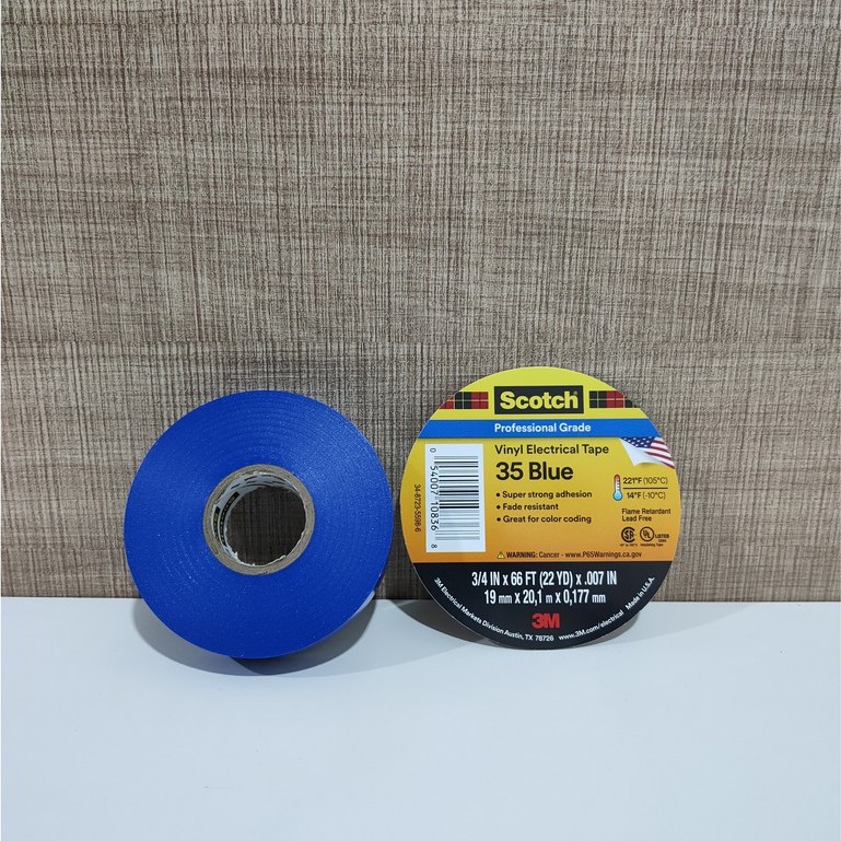 

3M Isolasi Scotch Vinyl Electrical Tape Blue (Biru)