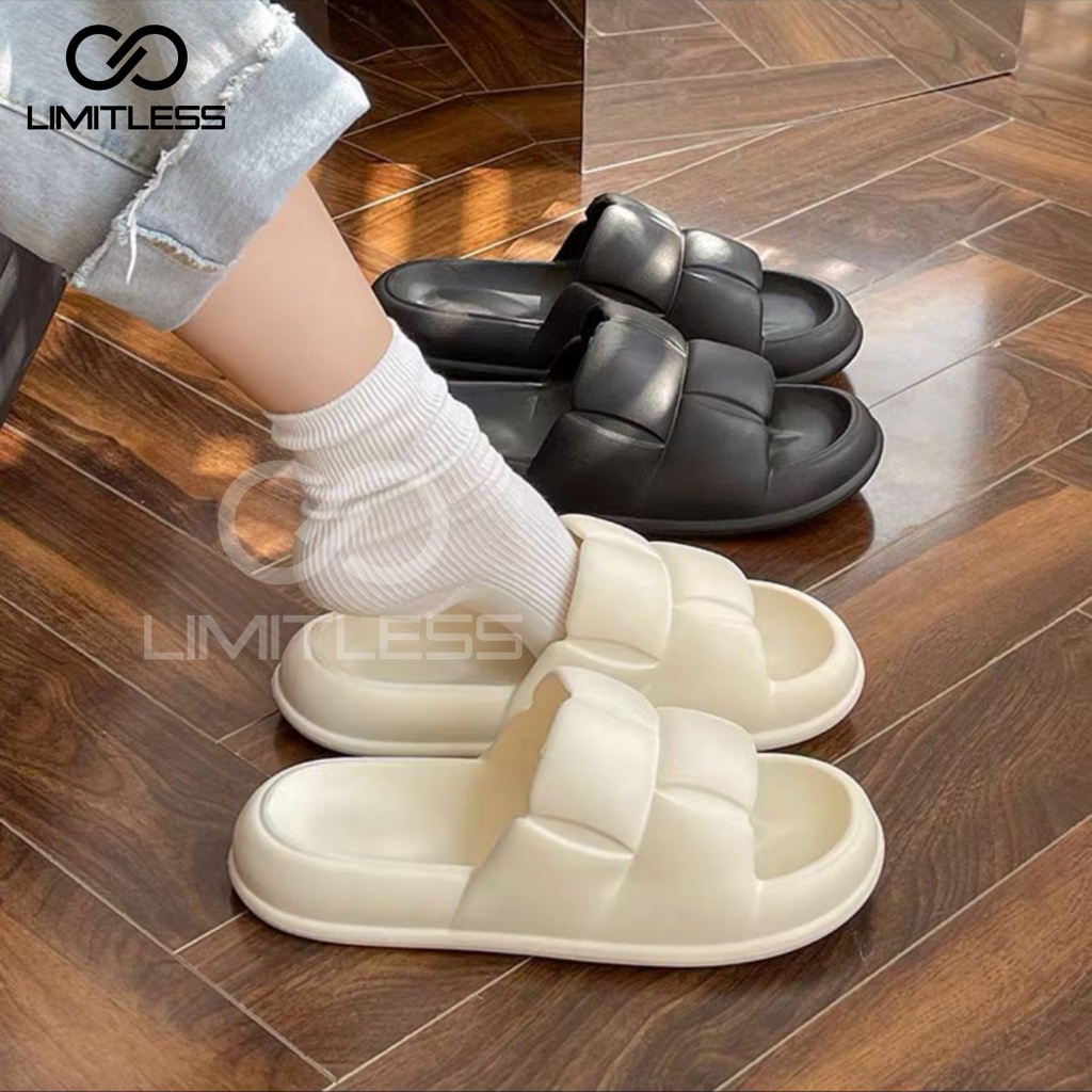 Limitless - Sandal Slop Wanita Ringan Empuk Eva Ringan Nyaman Sendal Slop Cewek Stylish Terbaru